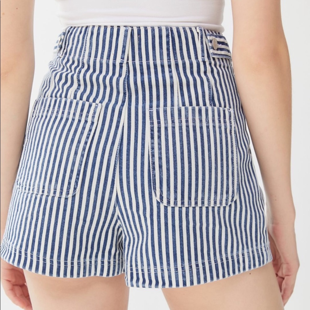 BDG Calvin Striped Denim Trouser Short